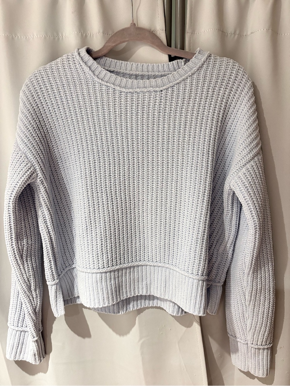 Aeropostale Waffle Knit Crewneck Sweater - Women